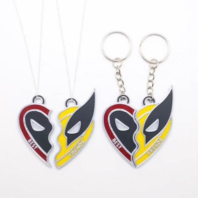 Deadpool & Wolverine Best Friends Set Split Heart