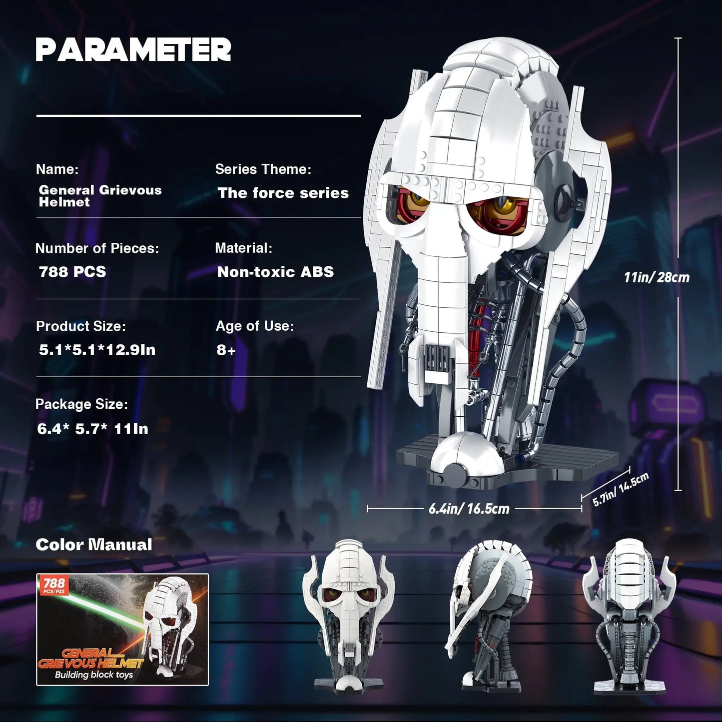 General Grievous - Helmet Building Block